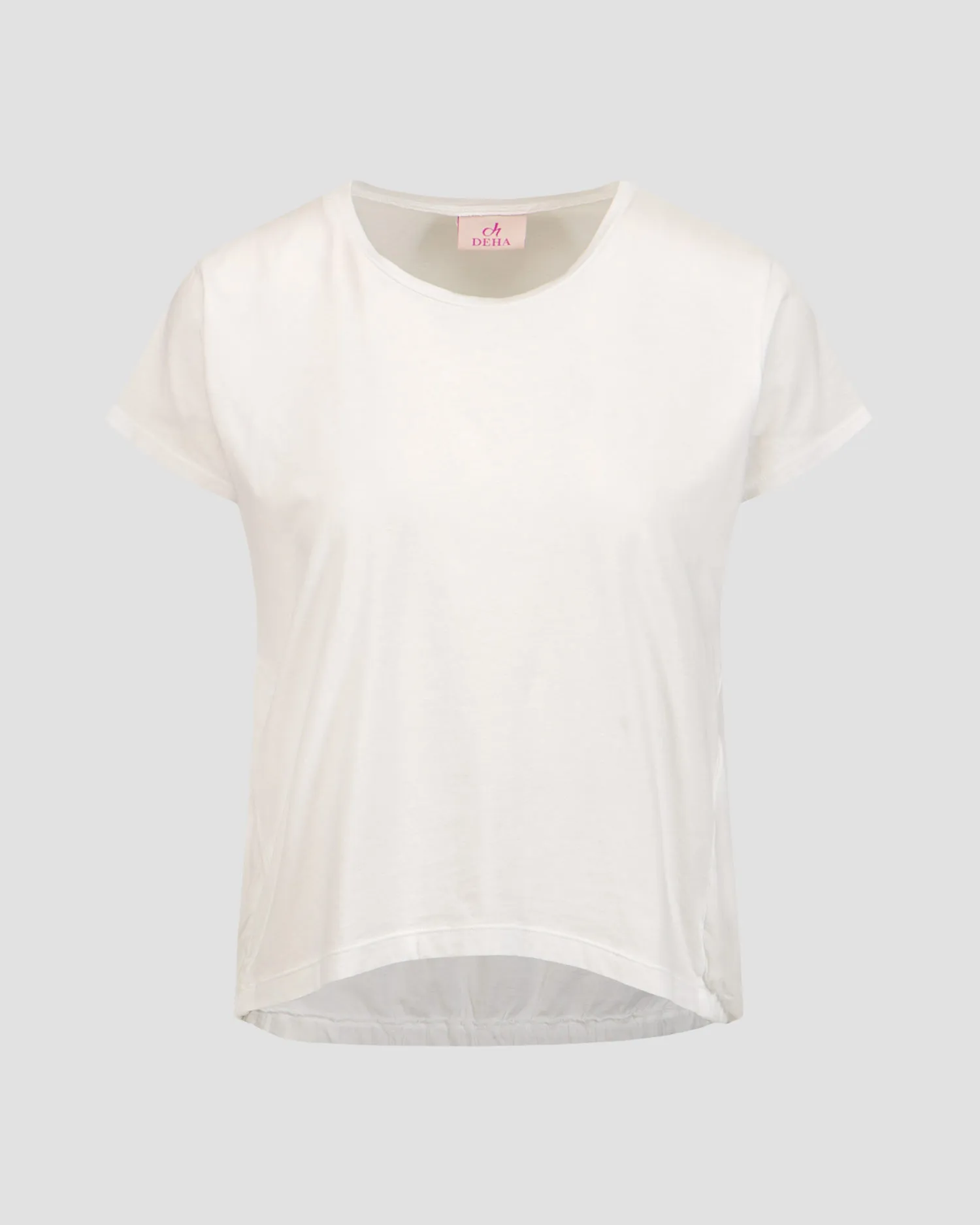 Top bianco con seta da donna Deha D02762-10001