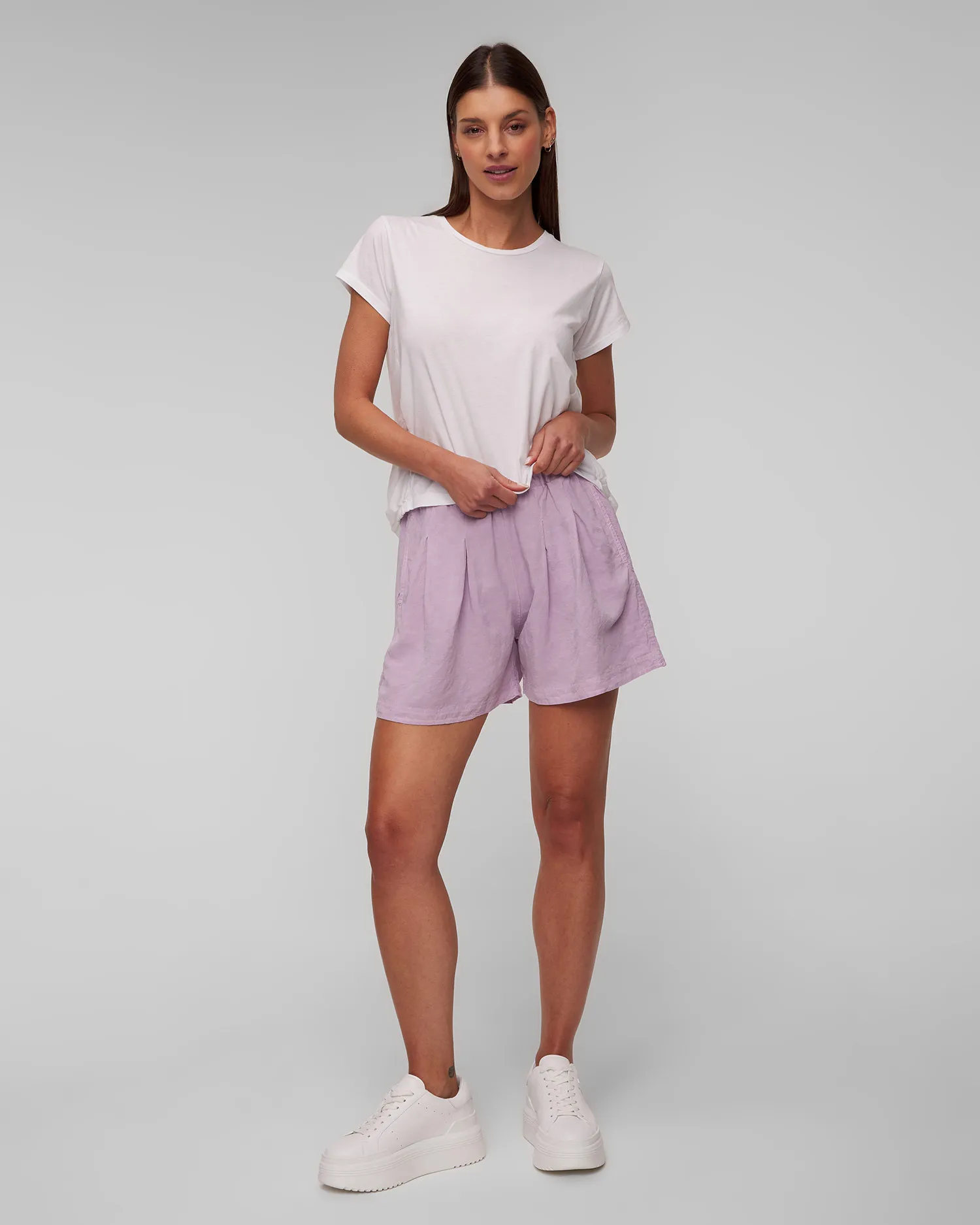 Top bianco con seta da donna Deha D02762-10001